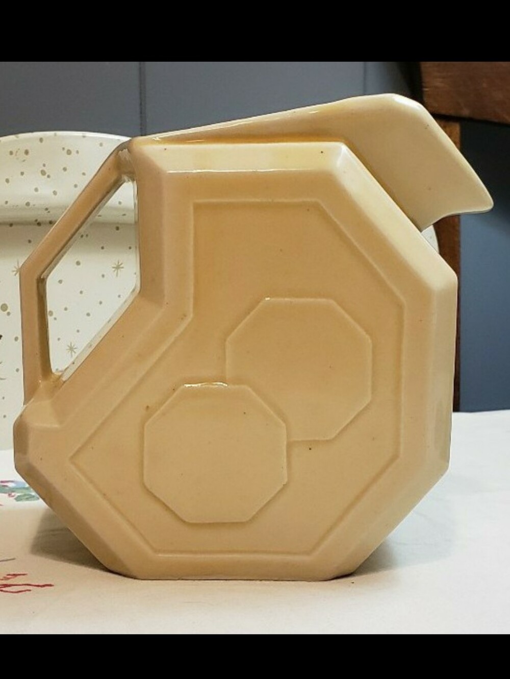 Vintage MCM Alamo Glazed Pottery Pitcher